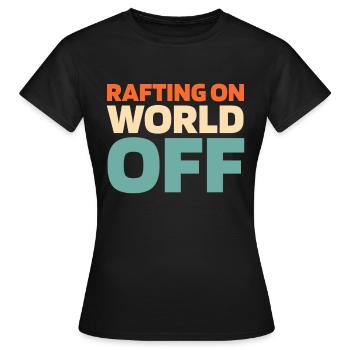 Rafting Rafting sur World Off - T-shirt Femme - noir - Devant - AI Model Female 172 dark (172cm)