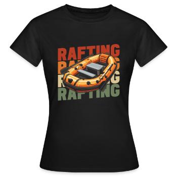Rafting - T-shirt Femme - noir - Devant - AI Model Female 172 dark (172cm)