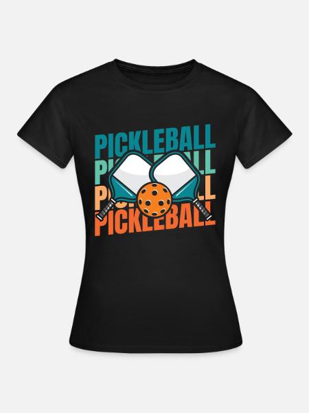 Pickleball - T-shirt Femme - noir
