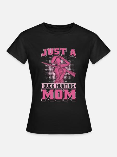 Ente Jagd Entenjagd Mutter - Frauen T-Shirt - Schwarz