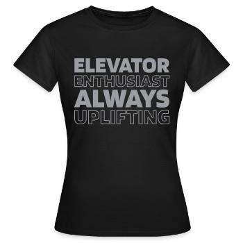 Elevator Elevator - Women's T-Shirt - black - Front - AI Model Female 172 dark (172cm)
