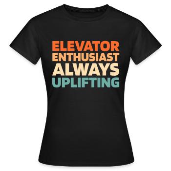 Elevator Elevator - Women's T-Shirt - black - Front - AI Model Female 172 dark (172cm)