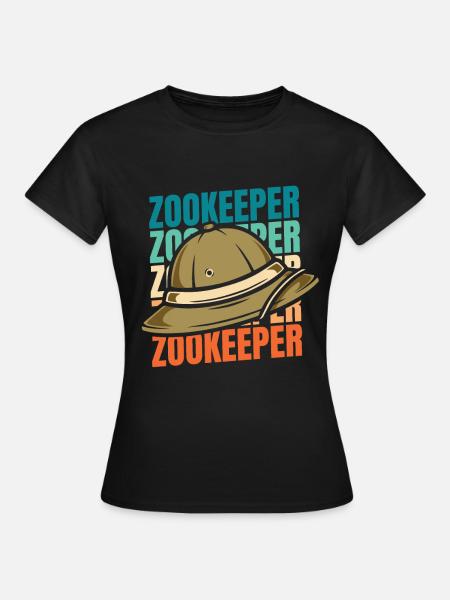Tierpfleger Zoowärter - Frauen T-Shirt - Schwarz