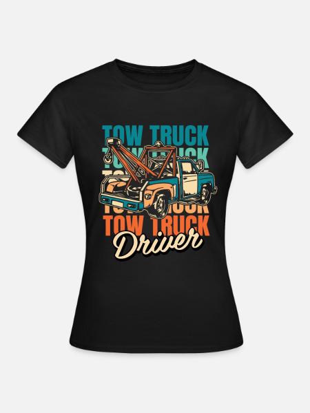 Abschleppdienst Abschlepper - Frauen T-Shirt - Schwarz