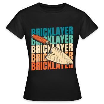Bricklayer - Women's T-Shirt - black - Front - AI Model Female 172 dark (172cm)