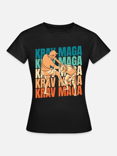 Krav Maga - Frauen T-Shirt - Schwarz