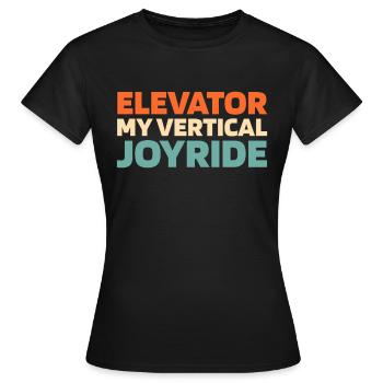Elevator Elevator - Women's T-Shirt - black - Front - AI Model Female 172 dark (172cm)