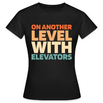 Elevator Elevator - Women's T-Shirt - black - Front - AI Model Female 172 dark (172cm)