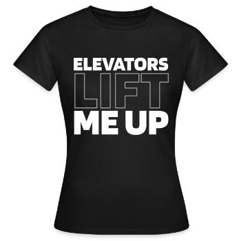 Elevator Elevator - Women's T-Shirt - black - Front - AI Model Female 172 dark (172cm)