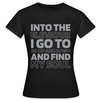 Elevator Elevator - Women's T-Shirt - black - Front - AI Model Female 172 dark (172cm)