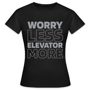 Elevator Elevator - Women's T-Shirt - black - Front - AI Model Female 172 dark (172cm)
