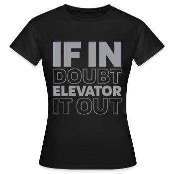 Elevator Elevator - Women's T-Shirt - black - Front - AI Model Female 172 dark (172cm)