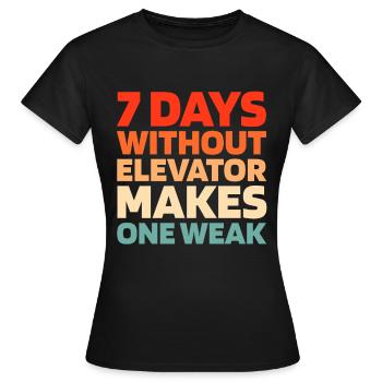 Elevator Elevator - Women's T-Shirt - black - Front - AI Model Female 172 dark (172cm)