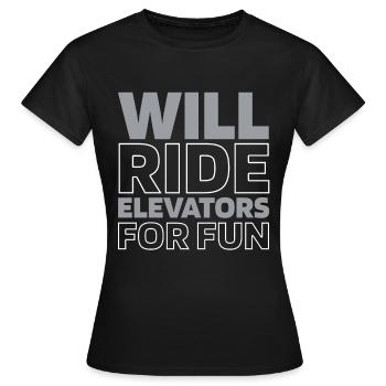 Elevator Elevator - Women's T-Shirt - black - Front - AI Model Female 172 dark (172cm)