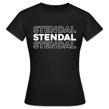 Ville allemande de Stendal, Saxe-Anhalt - T-shirt Femme - noir - Devant - AI Model Female 172 dark (172cm)