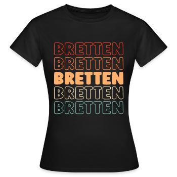 Deutsche Stadt Bretten Badenwürttemberg - Frauen T-Shirt - Schwarz - Vorne - AI Model Female 172 dark (172cm)