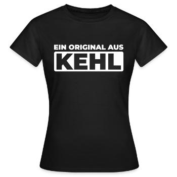 Deutsche Stadt Kehl Badenwürttemberg - Frauen T-Shirt - Schwarz - Vorne - AI Model Female 172 dark (172cm)