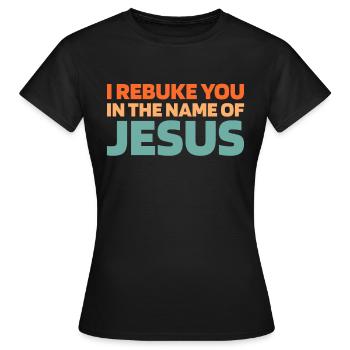 Christ Christentum - Frauen T-Shirt - Schwarz - Vorne - AI Model Female 172 dark (172cm)