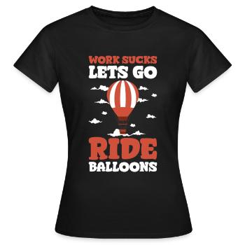 Montgolfière Montgolfière - T-shirt Femme - noir - Devant - AI Model Female 172 dark (172cm)