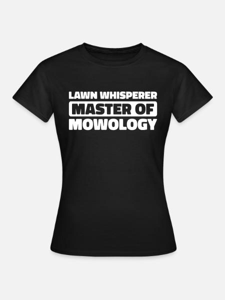 Rasenmäher Mähen - Frauen T-Shirt - Schwarz