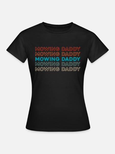 Rasenmäher Mähen - Frauen T-Shirt - Schwarz