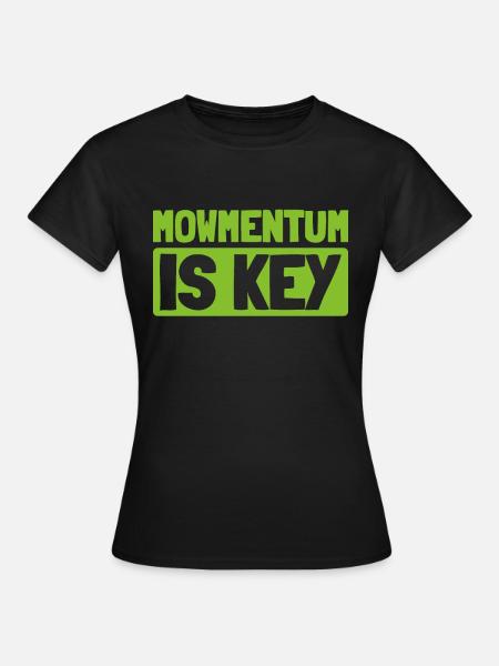 Rasenmäher Mähen - Frauen T-Shirt - Schwarz