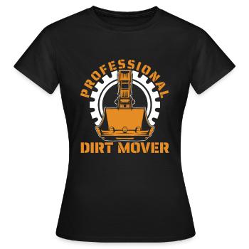 Opérateur d’excavatrice - T-shirt Femme - noir - Devant - AI Model Female 172 dark (172cm)
