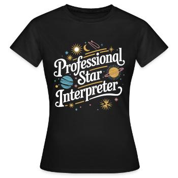 Astrologie Astrologe - Frauen T-Shirt - Schwarz - Vorne - AI Model Female 172 dark (172cm)
