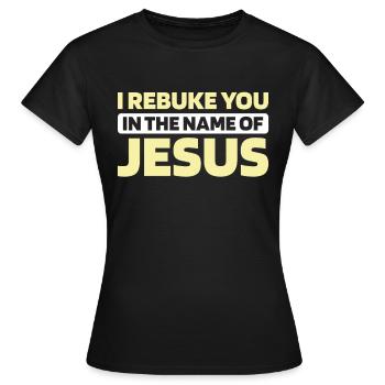 Christ Christentum - Frauen T-Shirt - Schwarz - Vorne - AI Model Female 172 dark (172cm)
