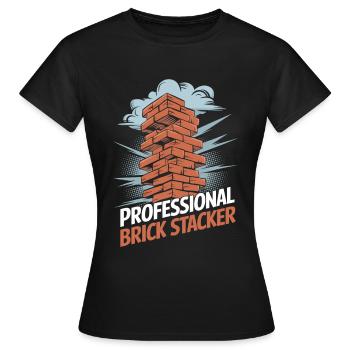 Bricklayer - Women's T-Shirt - black - Front - AI Model Female 172 dark (172cm)