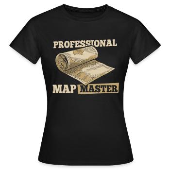 Géographe de géographie - T-shirt Femme - noir - Devant - AI Model Female 172 dark (172cm)