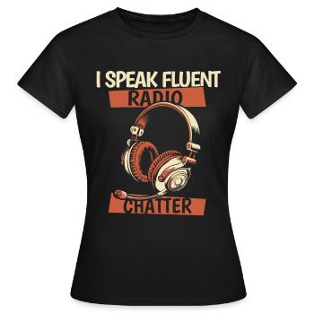 Notruf Leitstelle Einsatzzentrale - Frauen T-Shirt - Schwarz - Vorne - AI Model Female 172 dark (172cm)
