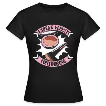 Esthéticien - T-shirt Femme - noir - Devant - AI Model Female 172 dark (172cm)