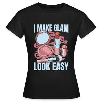 Esthéticien - T-shirt Femme - noir - Devant - AI Model Female 172 dark (172cm)