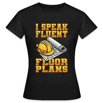 Constructeur - T-shirt Femme - noir - Devant - AI Model Female 172 dark (172cm)