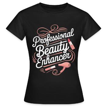Esthéticien - T-shirt Femme - noir - Devant - AI Model Female 172 dark (172cm)