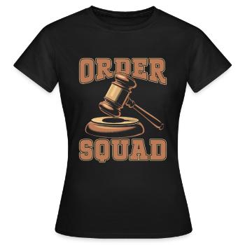 Huissier de Justice - T-shirt Femme - noir - Devant - AI Model Female 172 dark (172cm)