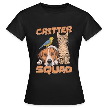 Tierpfleger Kader - Frauen T-Shirt - Schwarz - Vorne - AI Model Female 172 dark (172cm)