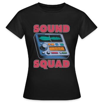 Équipe de l’analyseur audio - T-shirt Femme - noir - Devant - AI Model Female 172 dark (172cm)