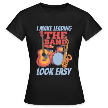 Directeur de l’orchestre - T-shirt Femme - noir - Devant - AI Model Female 172 dark (172cm)