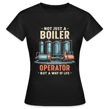 Boiler operators - Women's T-Shirt - black - Front - AI Model Female 172 dark (172cm)