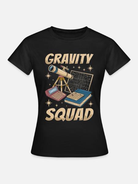 Astrophysiker Kader - Dame-T-shirt - sort