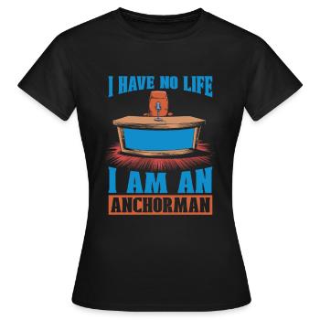 Presenter - Women's T-Shirt - black - Front - AI Model Female 172 dark (172cm)