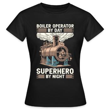 Boiler operators - Women's T-Shirt - black - Front - AI Model Female 172 dark (172cm)