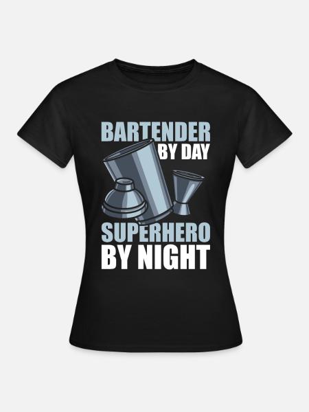 Barkeeper Bartender - Frauen T-Shirt - Schwarz