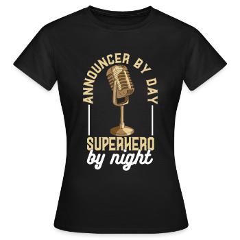 Ansager - Frauen T-Shirt - Schwarz - Vorne - AI Model Female 172 dark (172cm)
