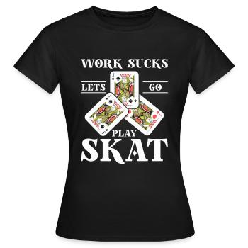 Skat - T-shirt Femme - noir - Devant - AI Model Female 172 dark (172cm)