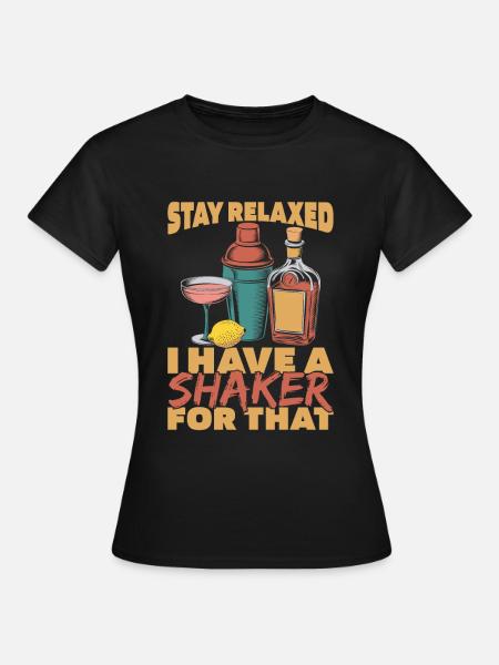 Barkeeper Bartender - Frauen T-Shirt - Schwarz