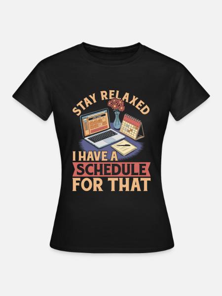 Veranstaltungsplaner - Frauen T-Shirt - Schwarz