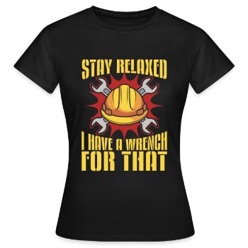 Ingenieur - Frauen T-Shirt - Schwarz - Vorne - AI Model Female 172 dark (172cm)